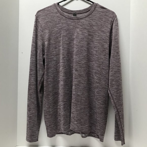 Lululemon Base Layer Long Sleeve Shirt in Heather Purple - Picture 1 of 13